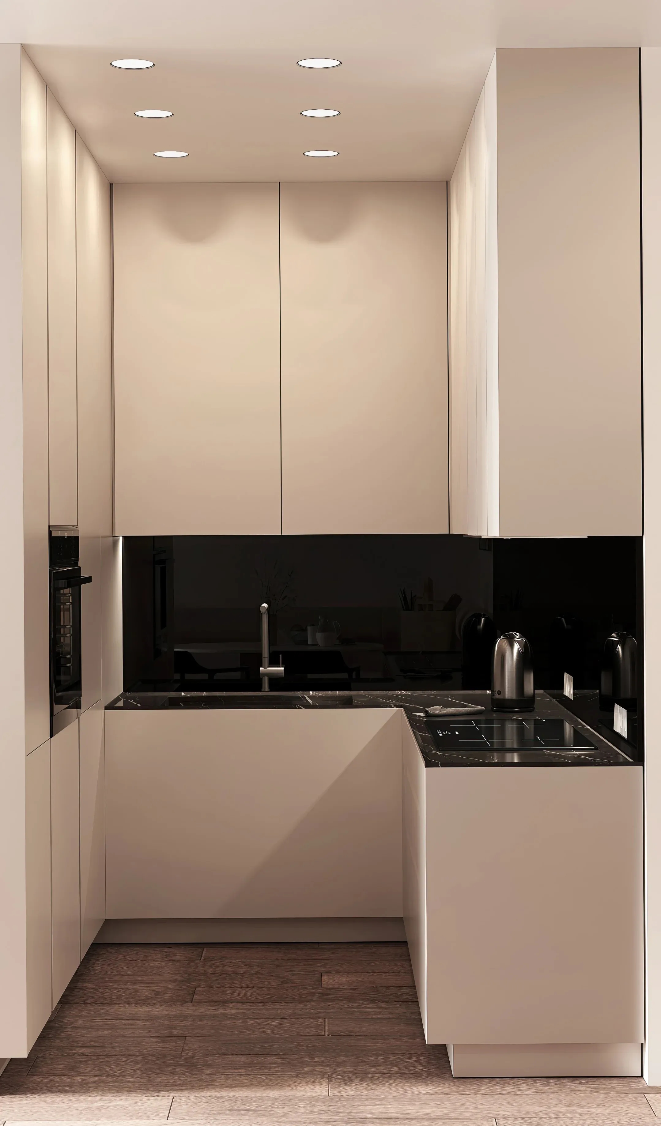 Salon z aneksem kuchennym