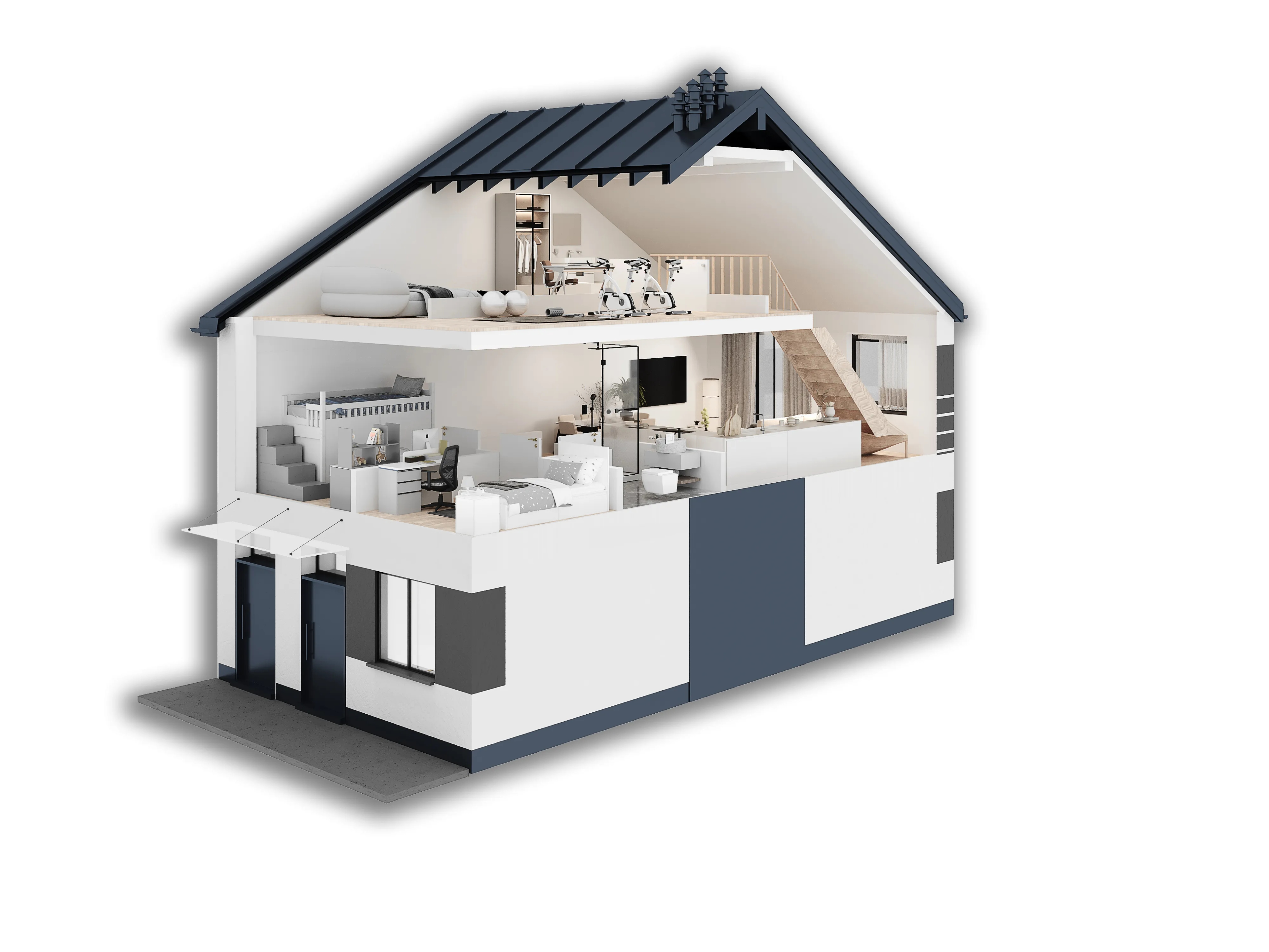 Piętro z antresolą prawy